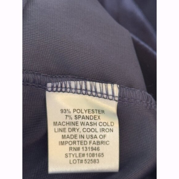 Jude Connally Women’s Chloe Velvet Shift Dress Sz XL Navy Cocktail Holiday Party - Picture 8 of 10